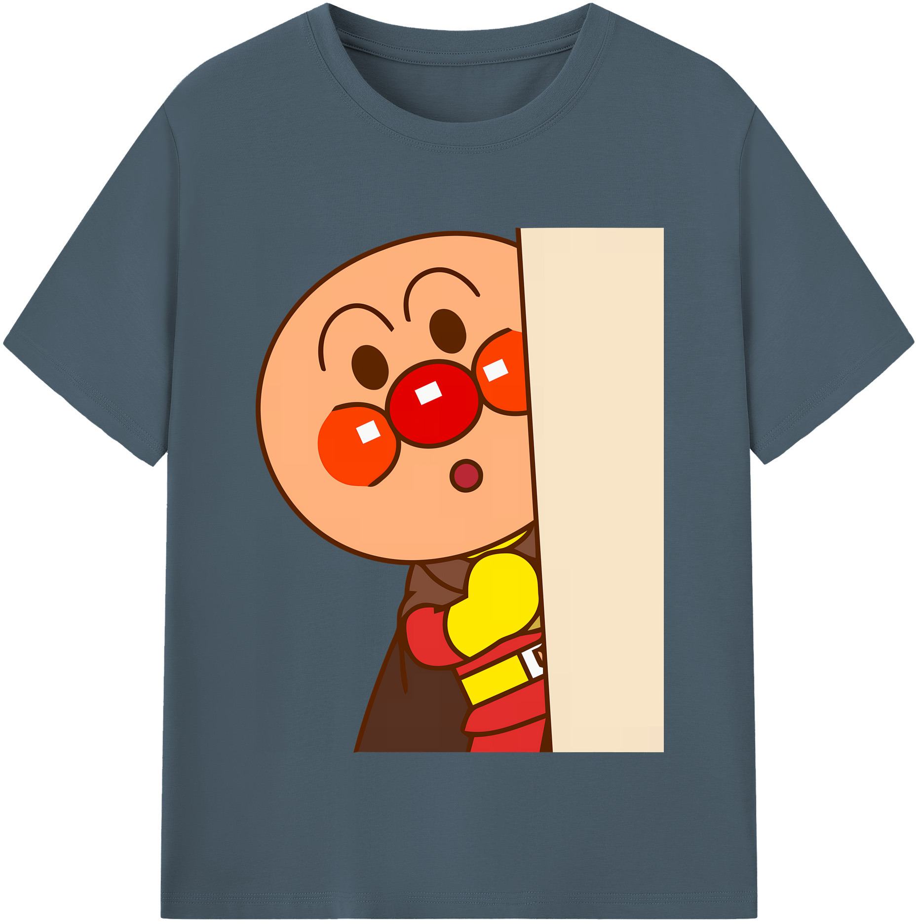 （画像用） アンパンマン Anpanman 綿100％半袖Tシャツ（フロントプリント）